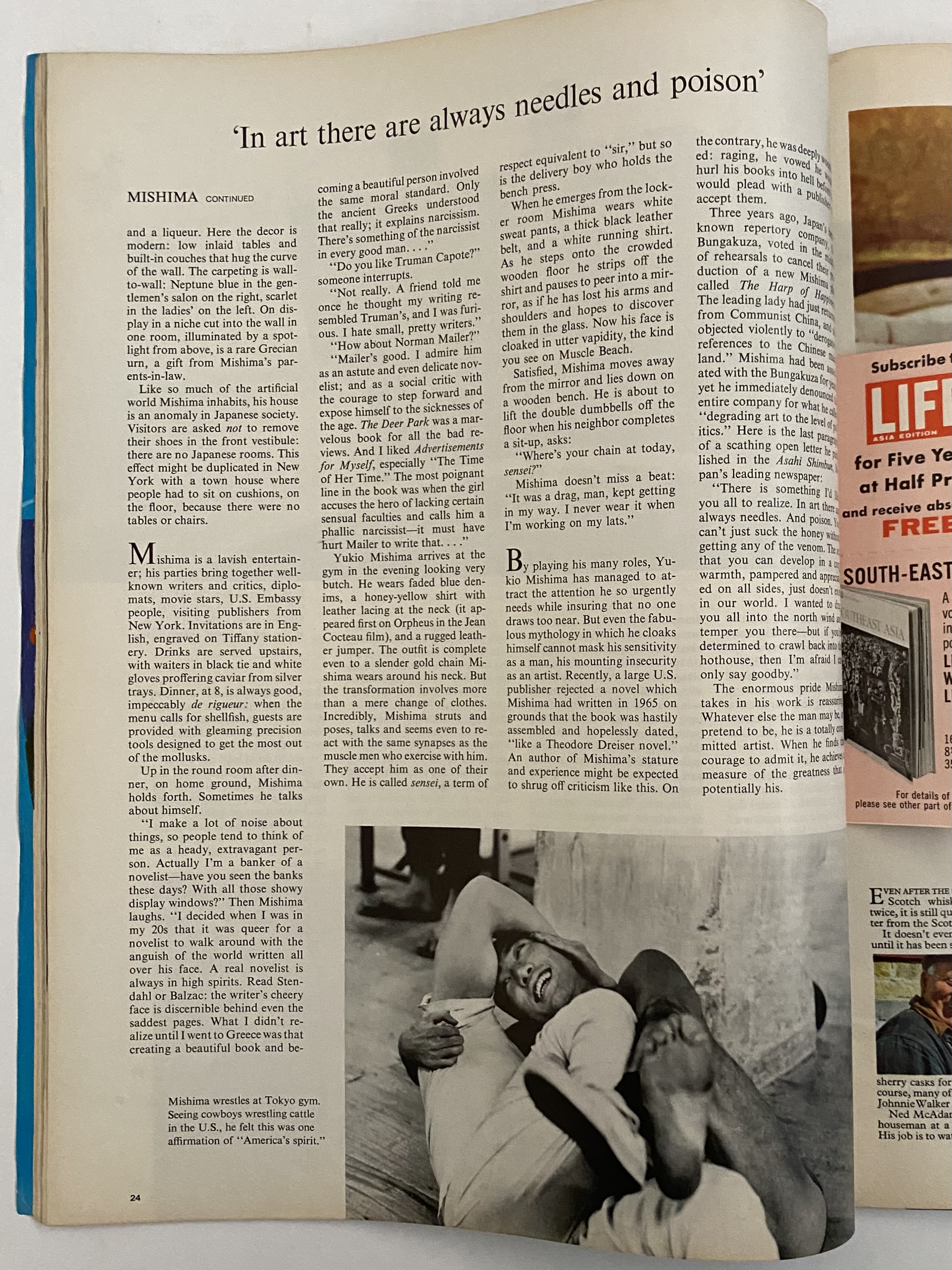 LIFE ASIA EDITION 昭和41年9月19日 （三島由紀夫旧蔵） | 三茶書房